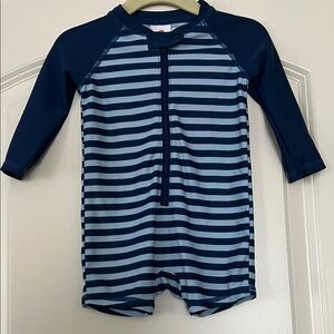 Tucker + Tate | (6M) Blue Navy Striped Kids Swimwear